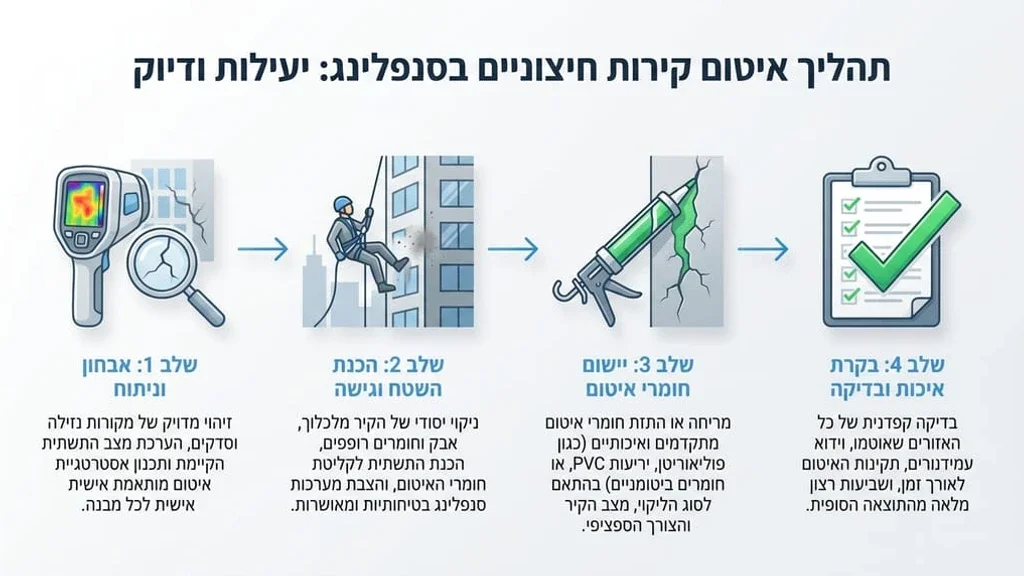 עבודות איטום בסנפלינג